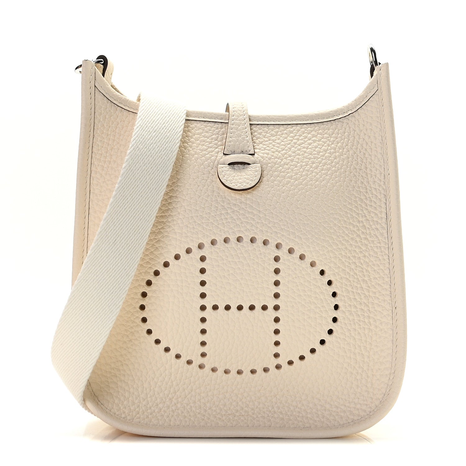 Hermes Taurillon Clemence Amazone Evelyne TPM Nata Craie 1 of 8