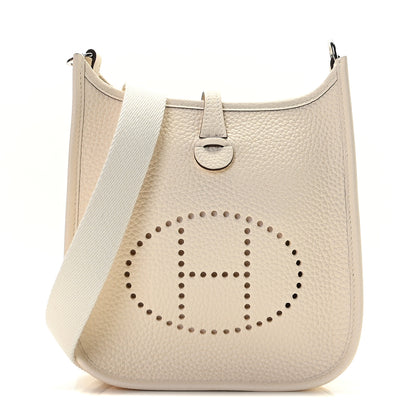 Hermes Taurillon Clemence Amazone Evelyne TPM Nata Craie 1 of 8
