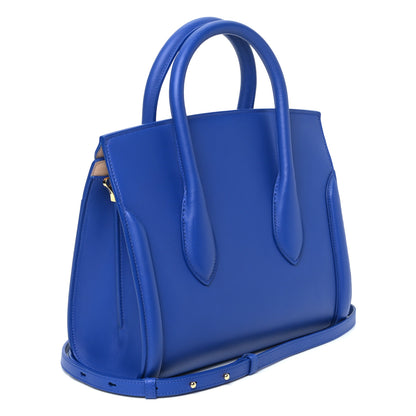 Alexander McQueen Sweet Calfskin Small Heroine 30 Blue 3 of 9