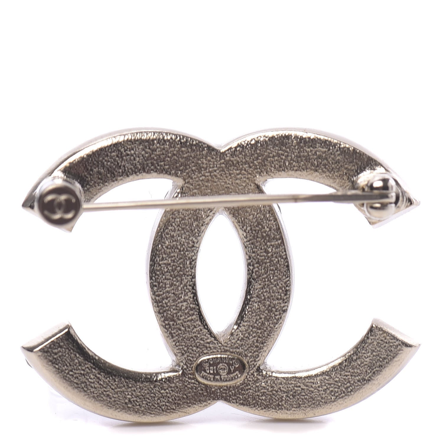 Chanel Crystal Palais Garnier CC Brooch Gold 3 of 5