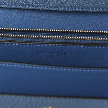 Celine Goatskin Medium Classic Box Flap Bag Deepsea 8 of 10