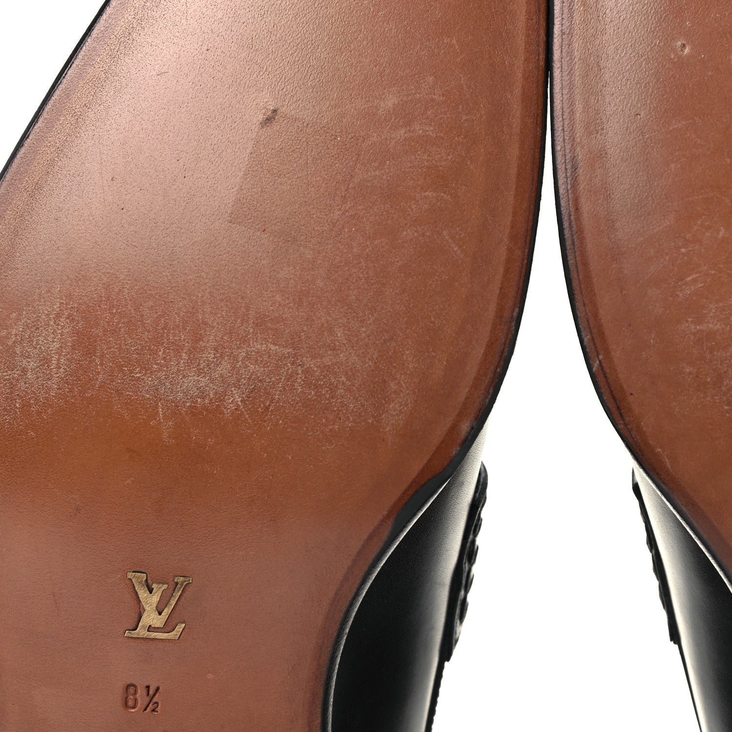 Louis Vuitton Calfskin Mens Tassle Loafers 8.5 Black 9 of 12