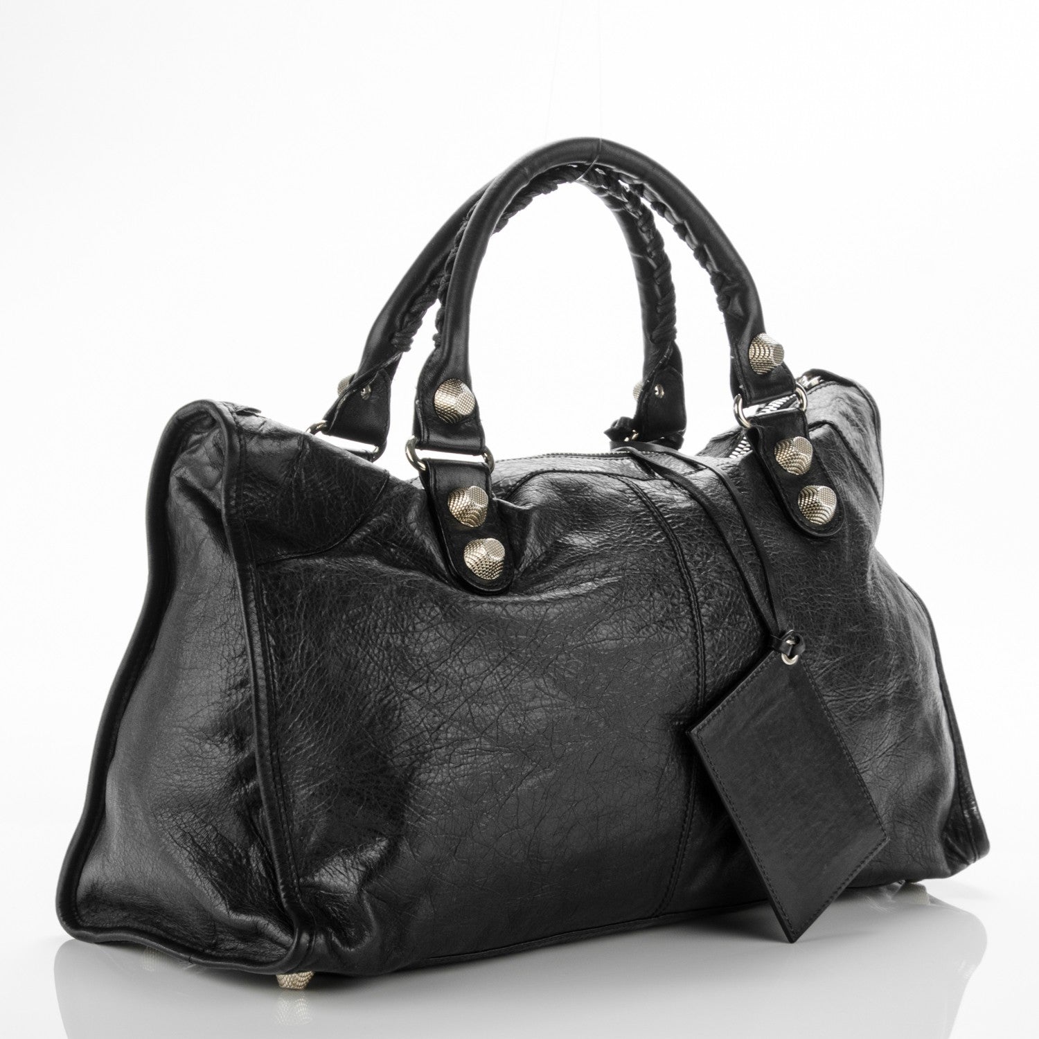 Balenciaga Agneau Giant 21 Silver Hardware Work Black 3 of 7