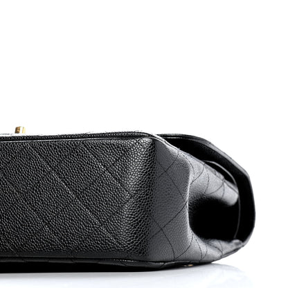 Chanel Caviar Quilted Jumbo Double Flap Black 8 of 8