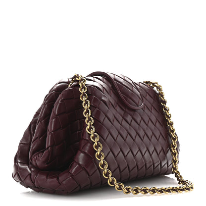 Bottega Veneta Nappa Intrecciato Teen The Lauren 1980 Clutch With Chain Barolo 3 of 11