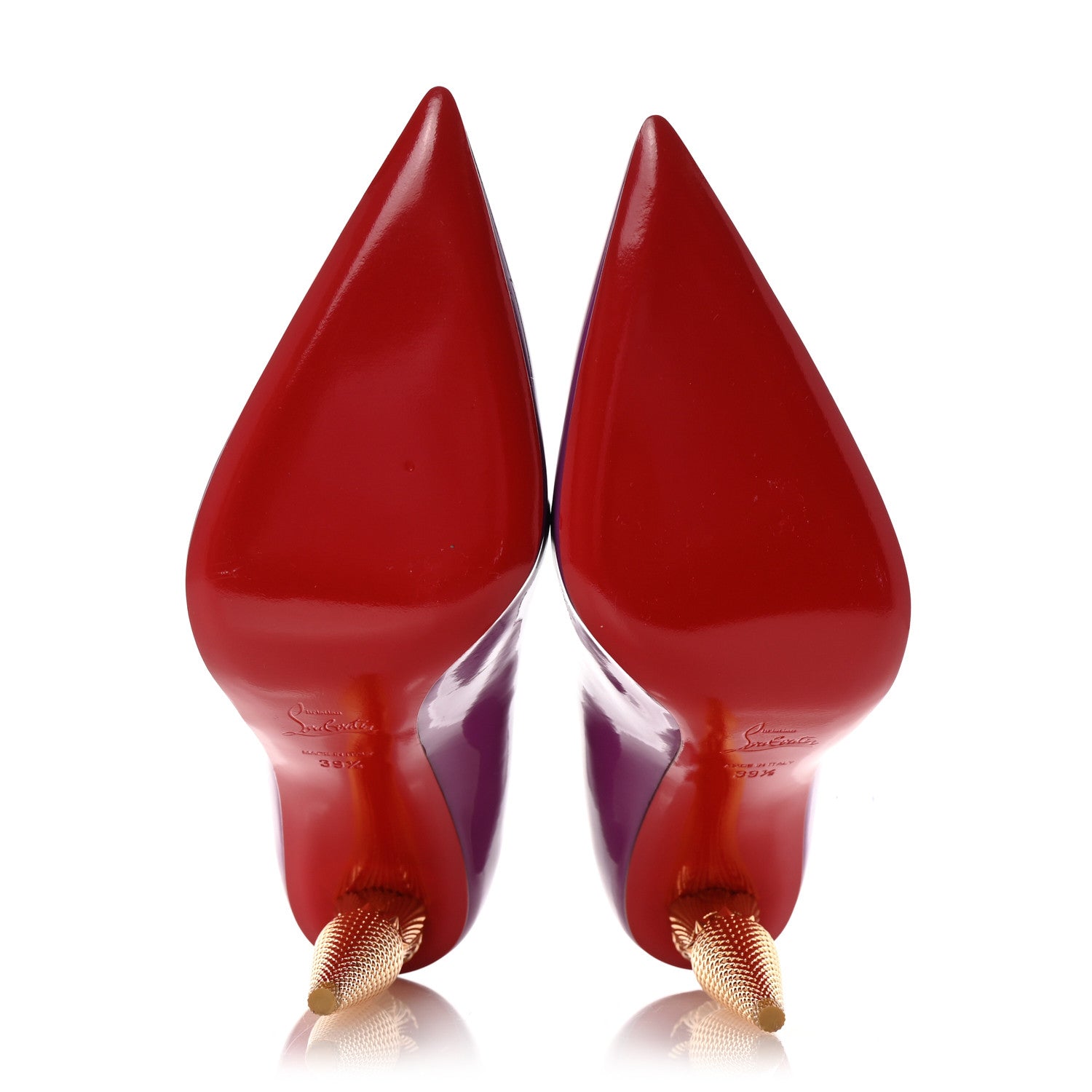 Christian Louboutin Patent LipChick 100 Pumps 39.5 Kismet 6 of 8