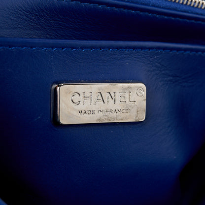 Chanel Snakeskin Mini Rectangular Flap Blue 7 of 11