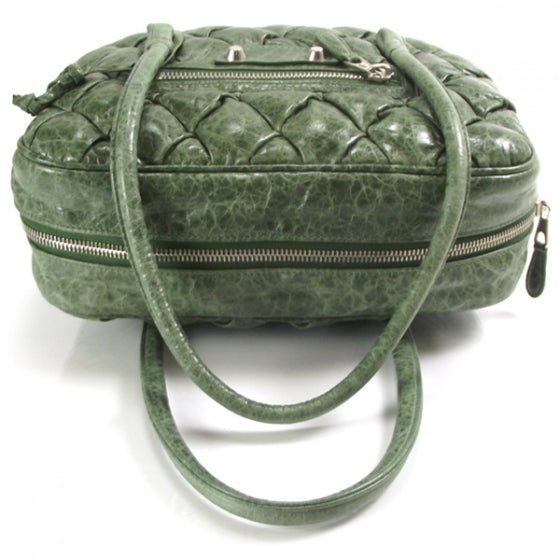 Balenciaga Leather Mini Matelasse Bag Origan 5 of 9