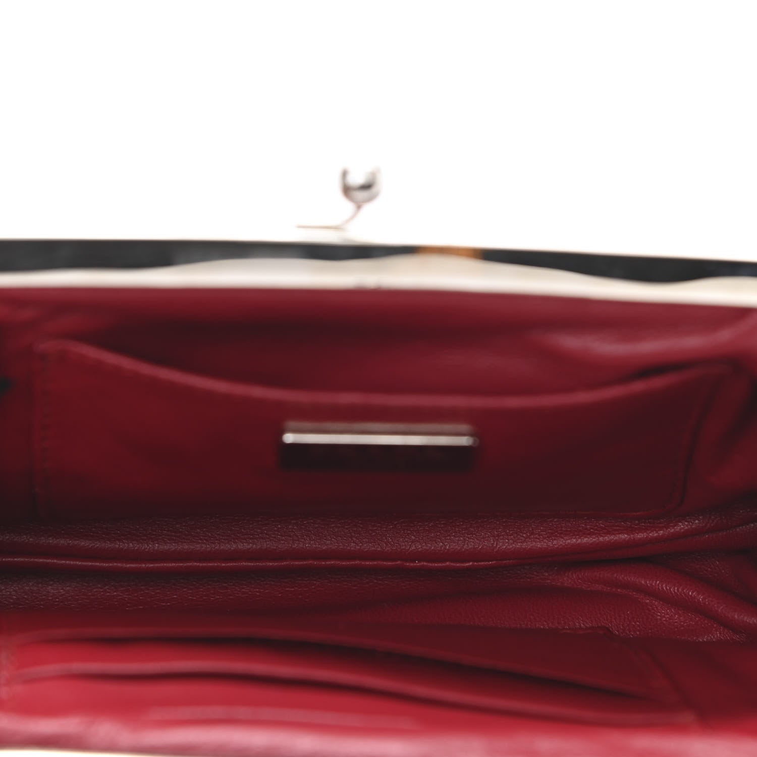 Prada Nylon Kisslock Crossbody Bag Black 5 of 11