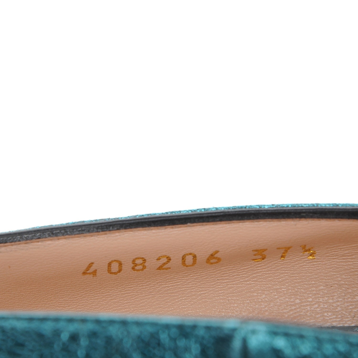 Gucci Galassia GG Marmont Fringe 105mm Loafer Pumps 37.5 Turchese 8 of 9