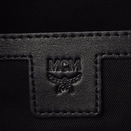 MCM Visetos Chevron Medium Colorblock Stark Backpack Black 8 of 8