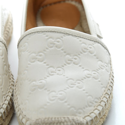 Gucci Guccissima Signature Espadrilles 37.5 Mystic White 10 of 10