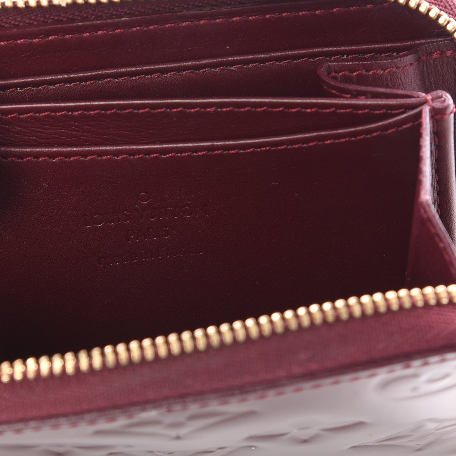 Louis Vuitton Vernis Zippy Coin Purse Wallet Rouge Fauviste 7 of 8