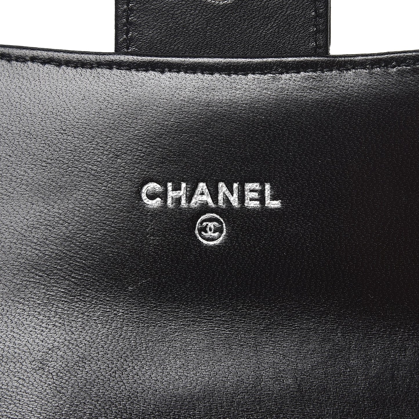 Lambskin Quilted Small Flap Wallet Black