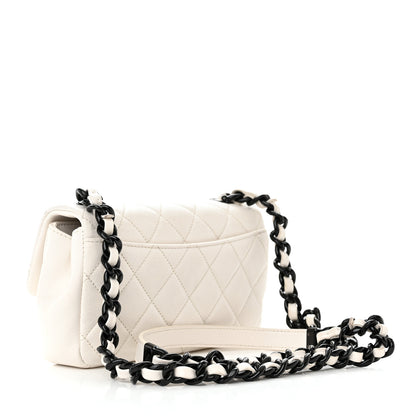 Chanel Caviar Quilted My Everything Small Flap White Black 3 of 12