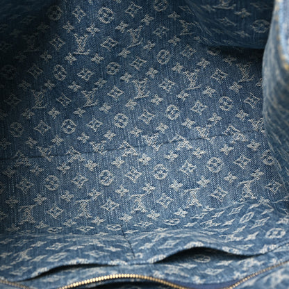 Louis Vuitton Monogram Denim Onthego MM Blue 5 of 9