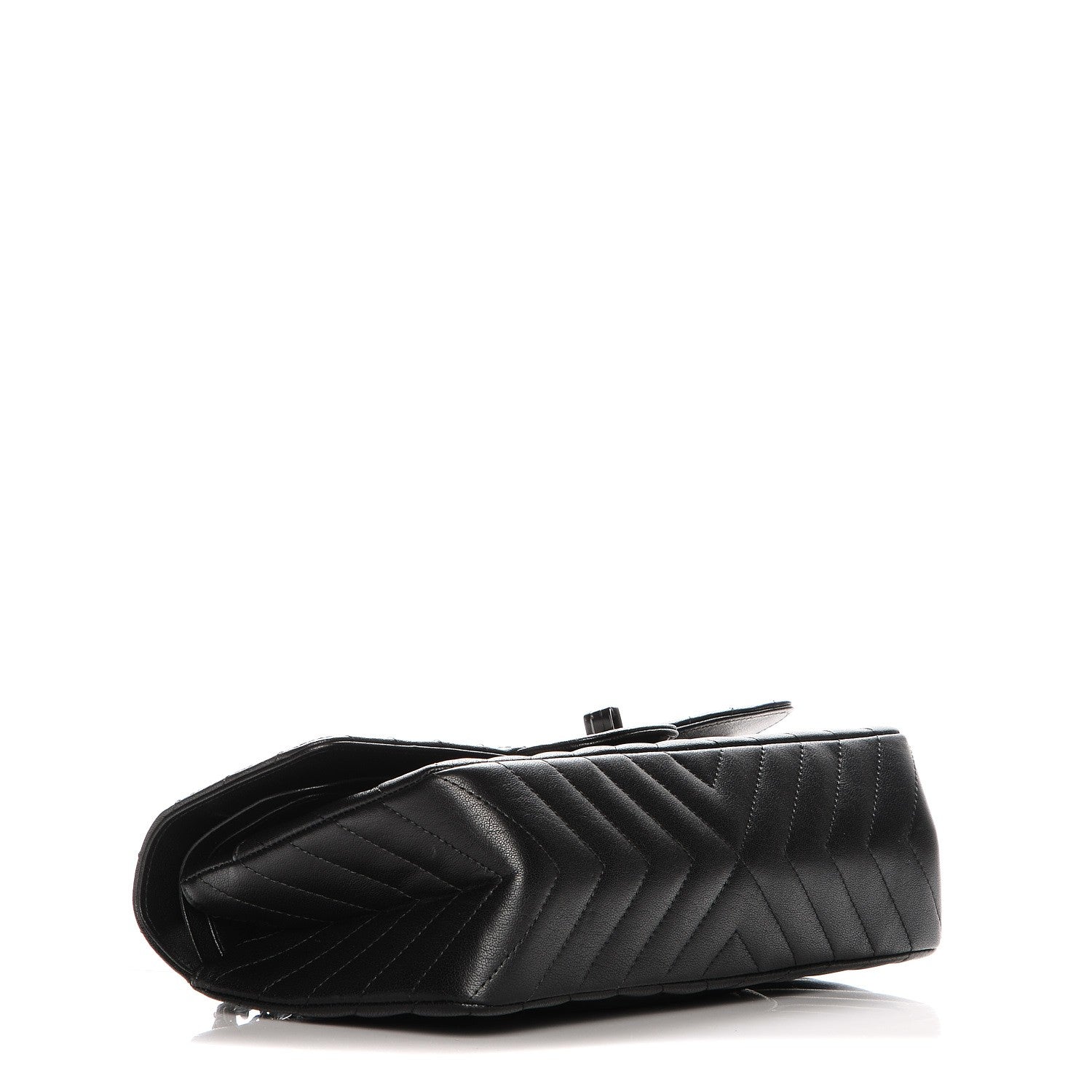 Chanel Sheepskin Chevron Quilted 2.55 Reissue 225 Double Flap So Black 4 of 9
