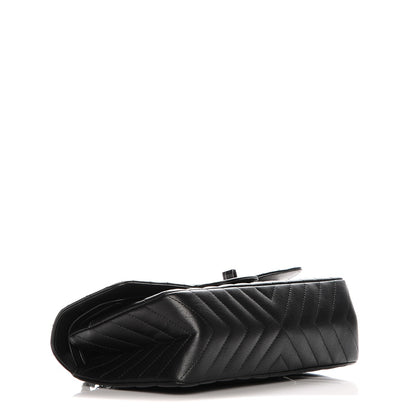 Chanel Sheepskin Chevron Quilted 2.55 Reissue 225 Double Flap So Black 4 of 9