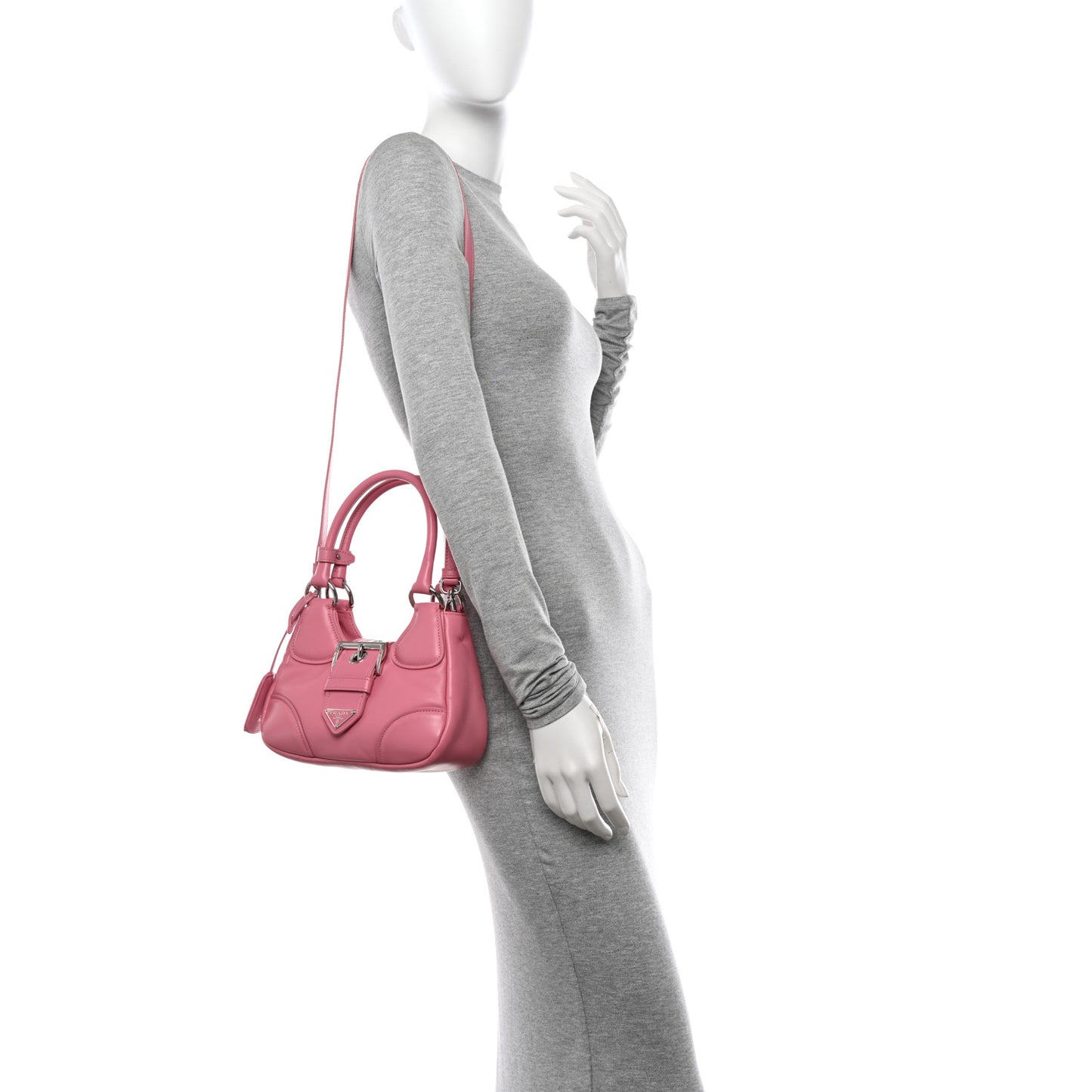 Nappa Soft Padded Re-Edition 2002 Moon Bag Geranio