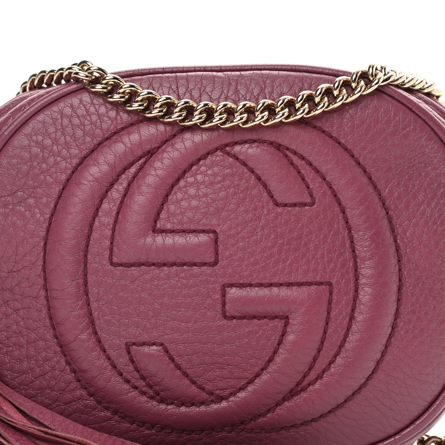 Gucci Cellarius Calfskin Mini Soho Chain Bag Peonia Flower 8 of 13