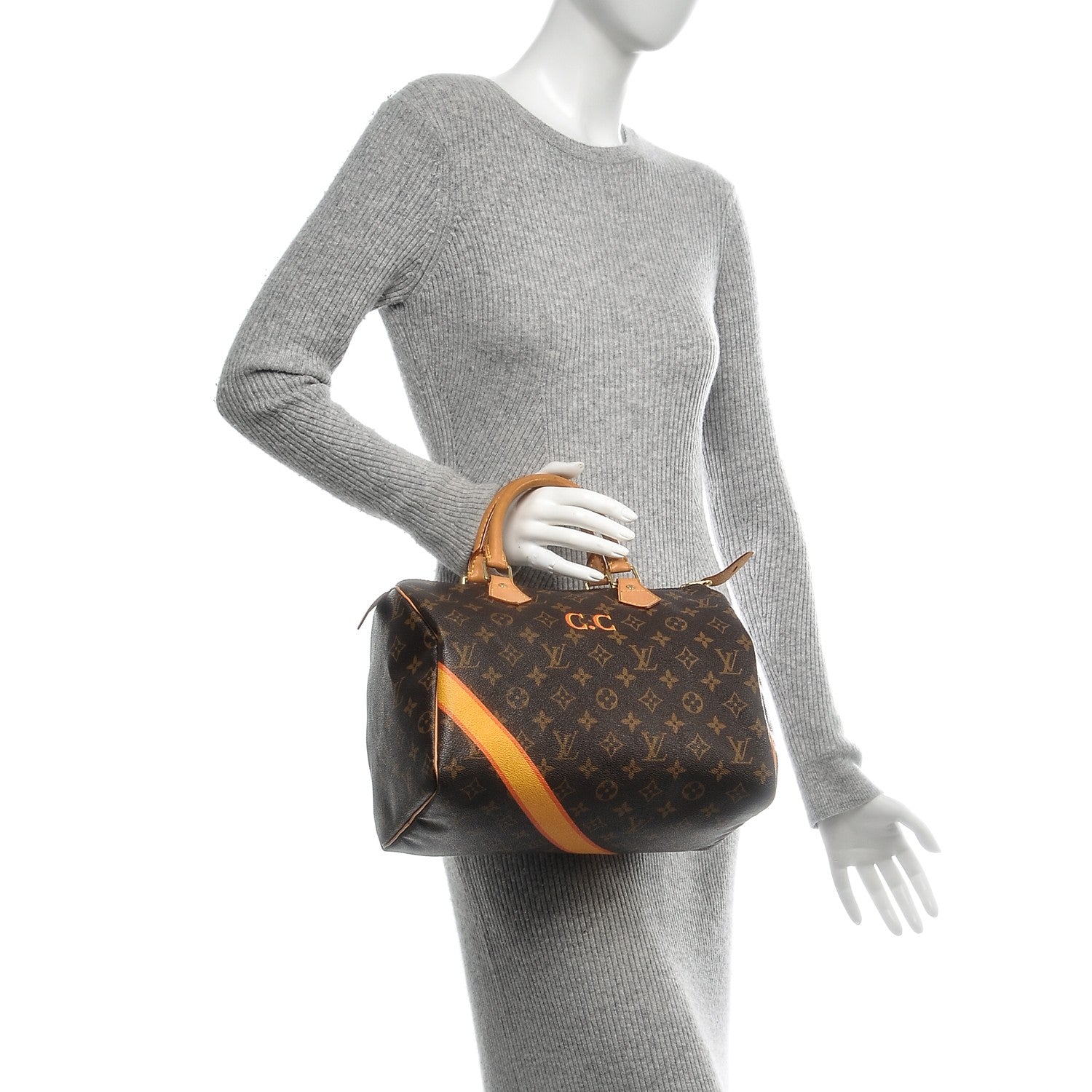 Louis Vuitton Monogram My LV Heritage Speedy 30 Yellow Orange 2 of 6