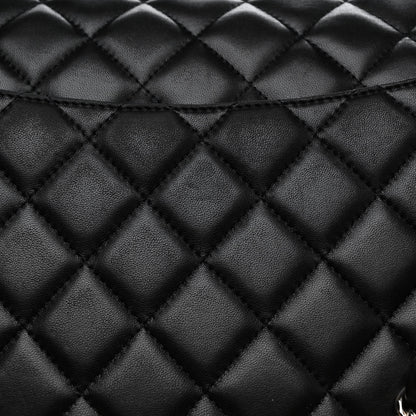 Chanel Lambskin Quilted Maxi Double Flap Black 15 of 20