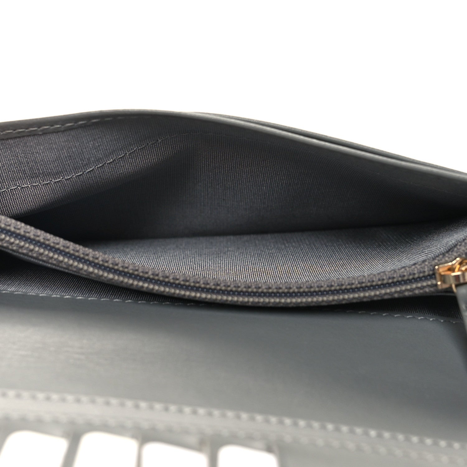 Chanel Lambskin Quilted Boy Yen Wallet Grey 6 of 12