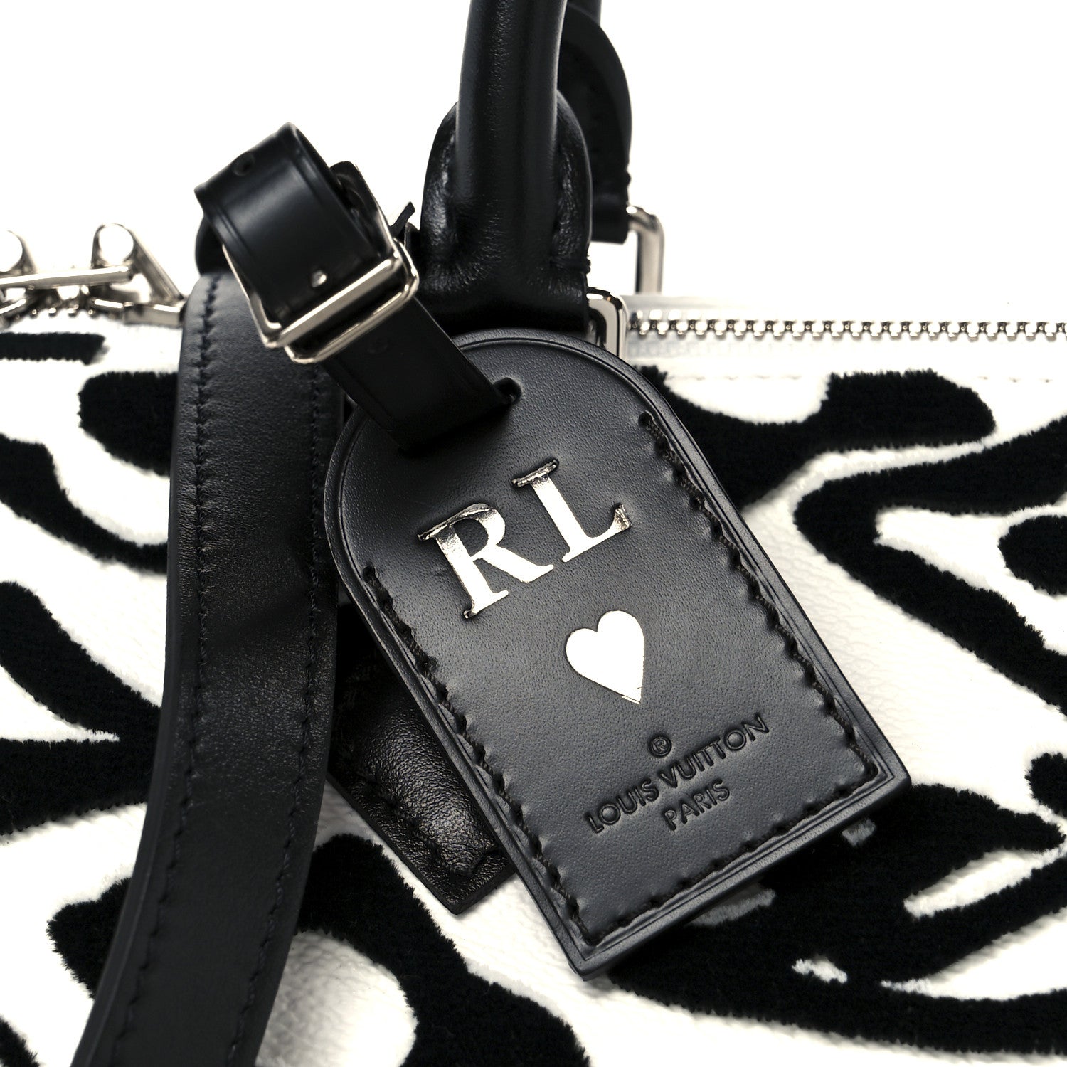 Louis Vuitton X UF Tufted Monogram Speedy Bandouliere 25 White Black 10 of 13