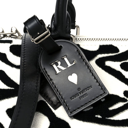 Louis Vuitton X UF Tufted Monogram Speedy Bandouliere 25 White Black 10 of 13