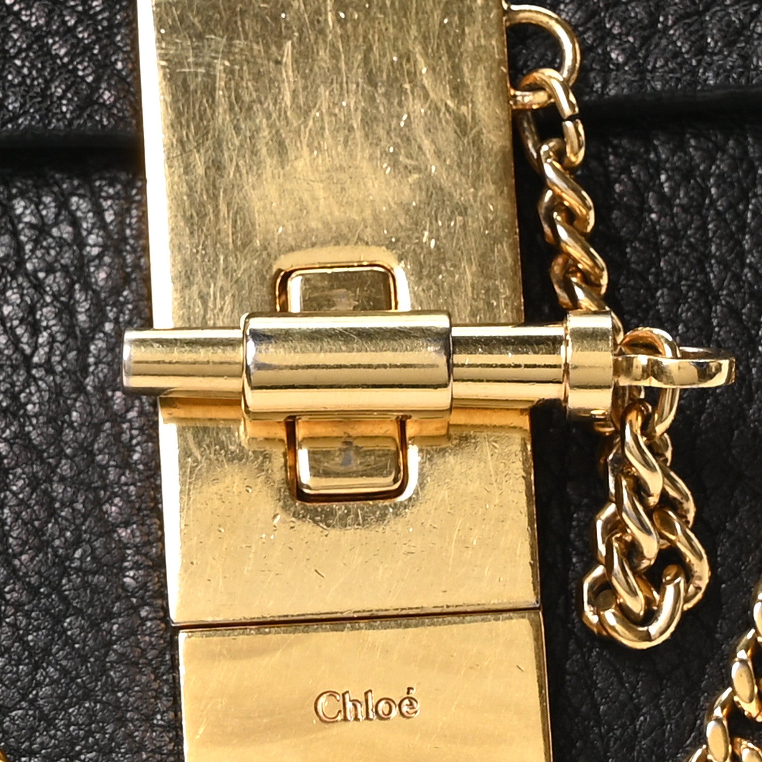 Chloe Grained Lambskin Drew Shoulder Bag Black 7 of 9
