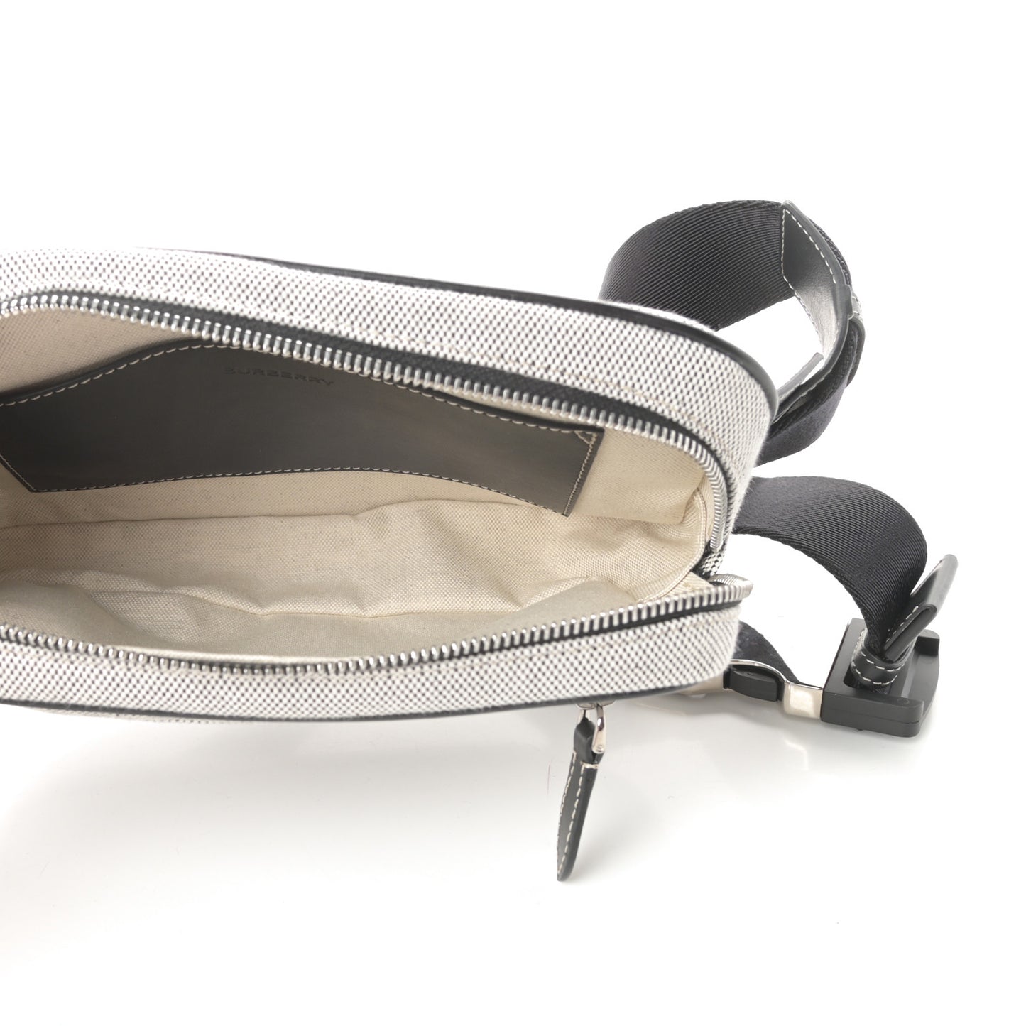 Canvas Horseferry Print Bum Bag Black