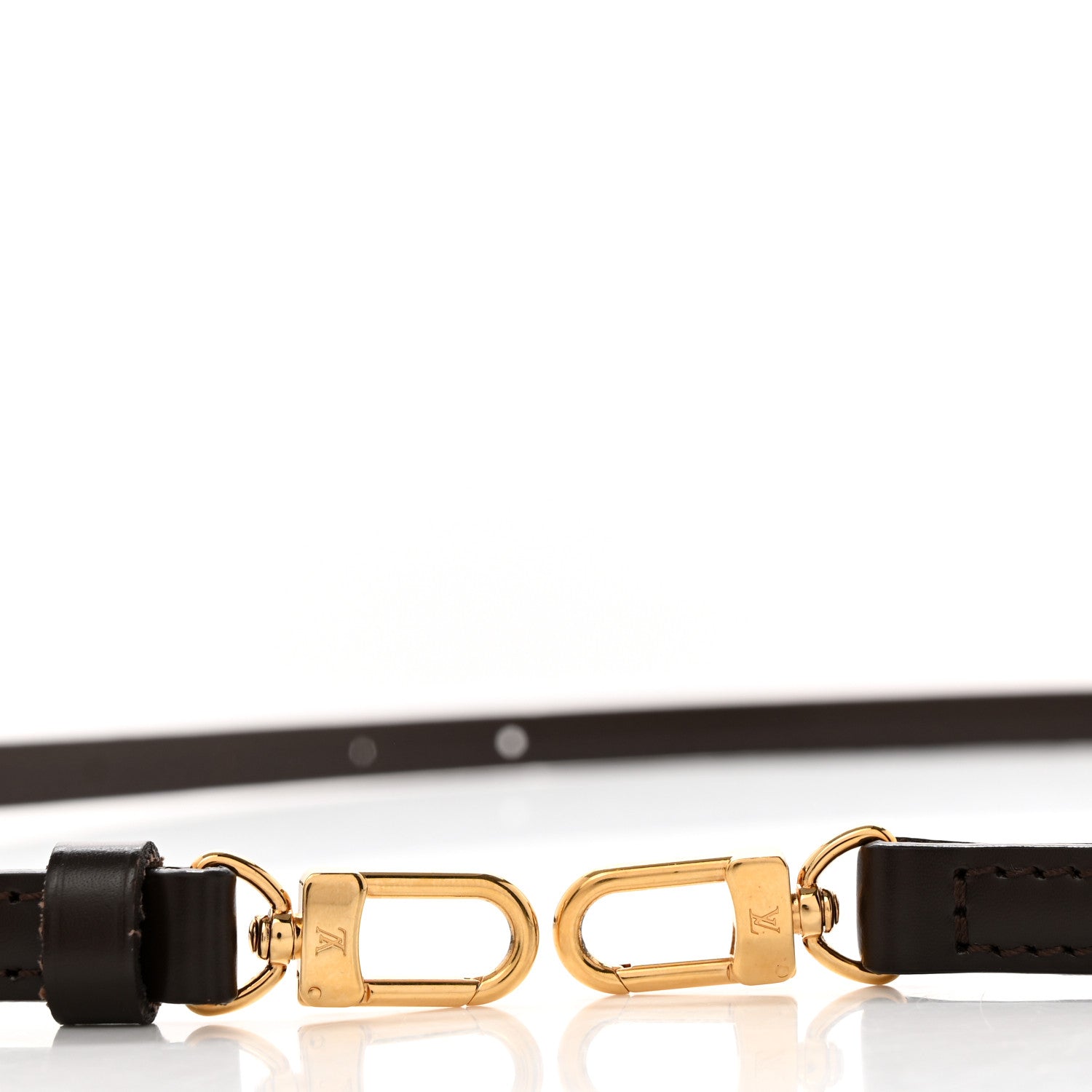 Louis Vuitton Calfskin 16mm Adjustable Shoulder Strap Brown 5 of 5