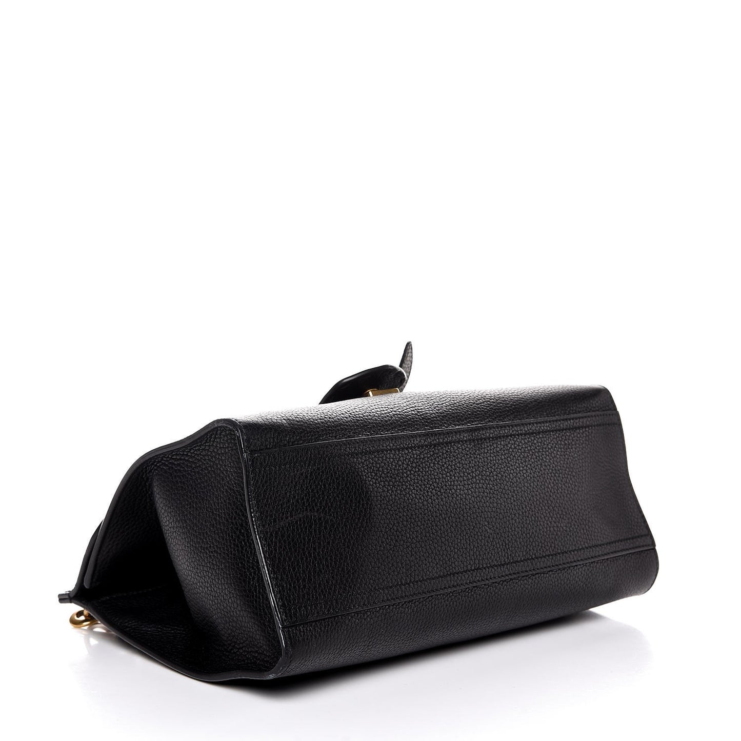 Calfskin Small GG Marmont Top Handle Bag Black