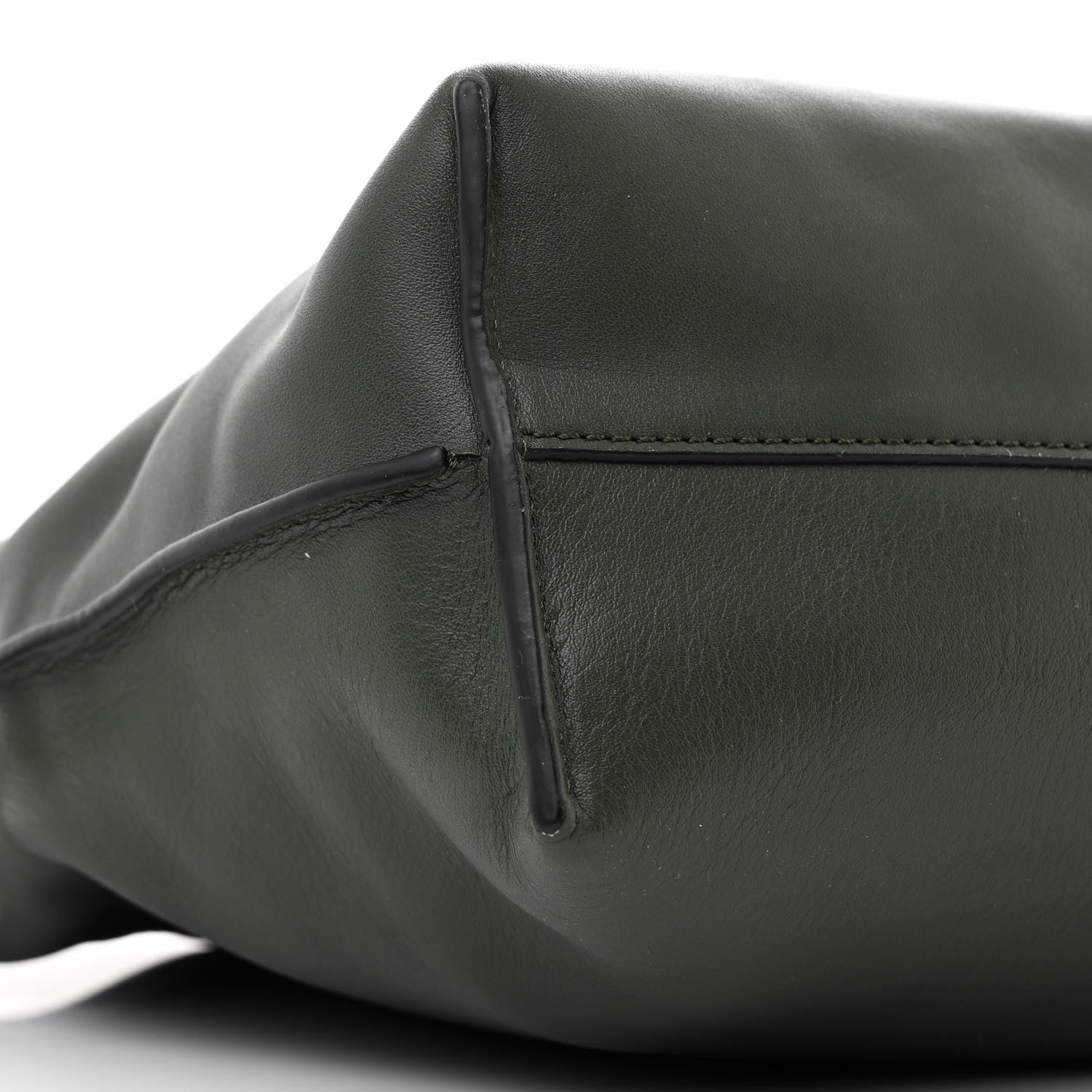 Loewe Calfskin Flamenco Knot Clutch Vintage Khaki 9 of 10