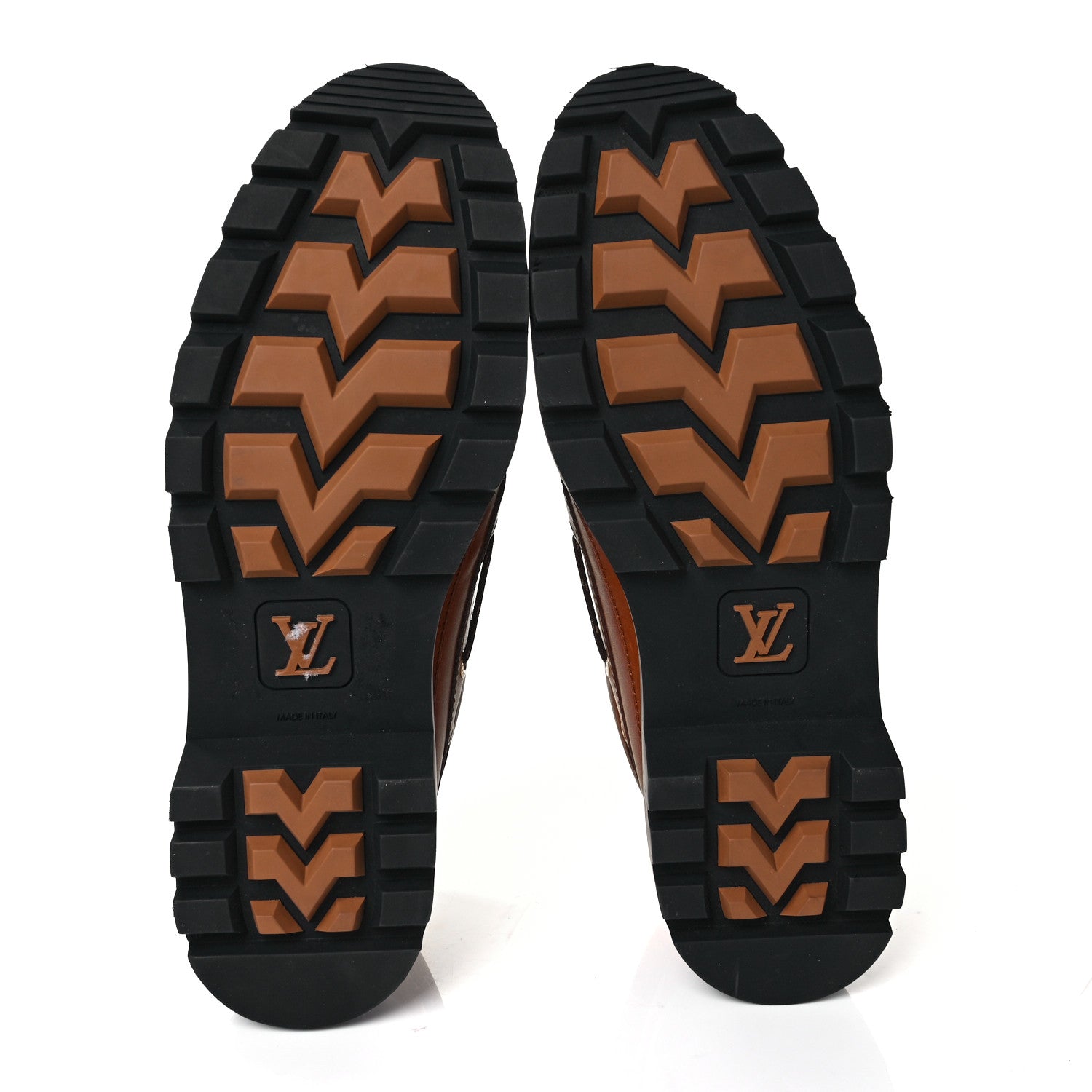 Louis Vuitton Calfskin Mens Summerland Boat Shoes 10 Cognac 5 of 9