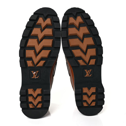Louis Vuitton Calfskin Mens Summerland Boat Shoes 10 Cognac 5 of 9