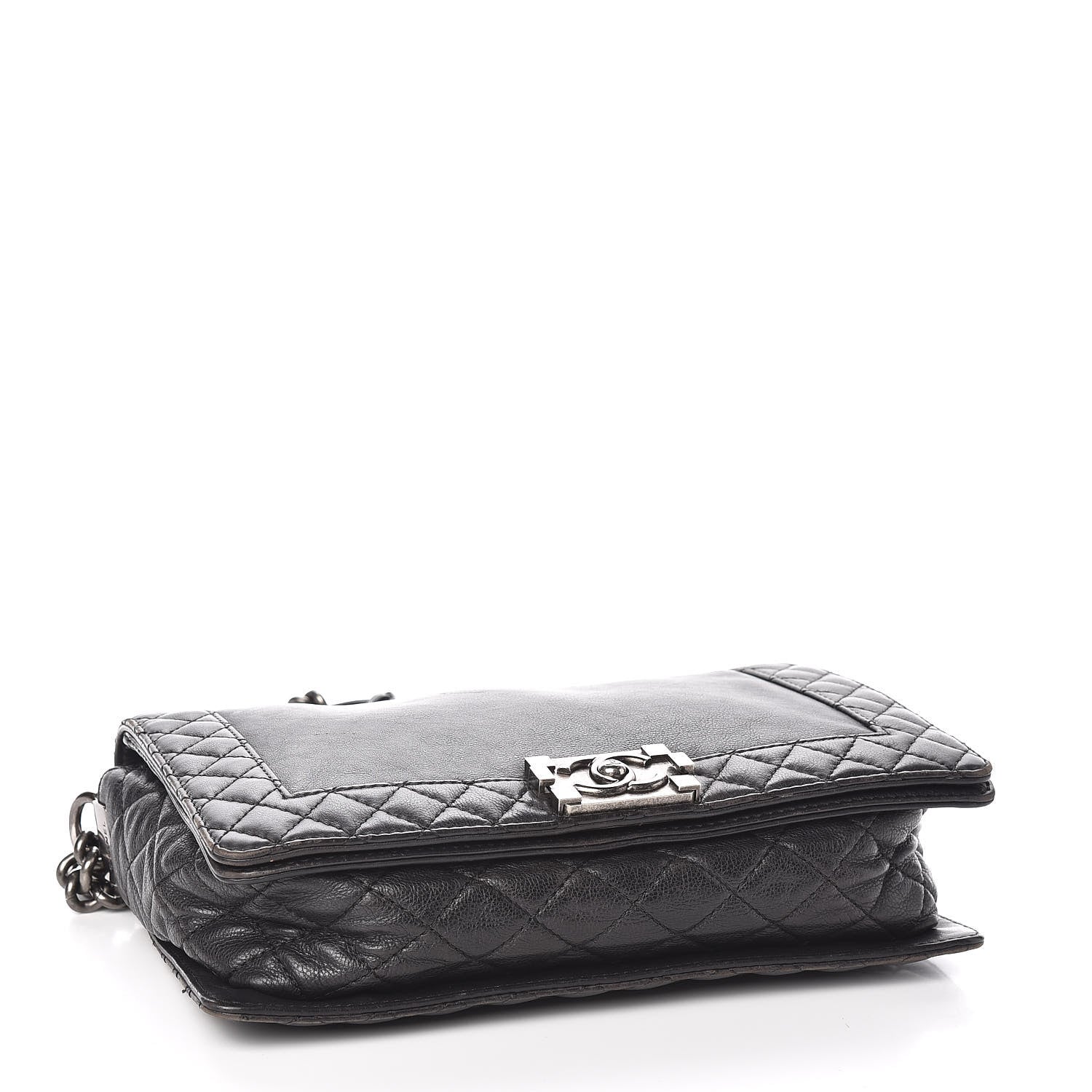 Chanel Calfskin New Medium Boy Reverso Flap Black 4 of 19