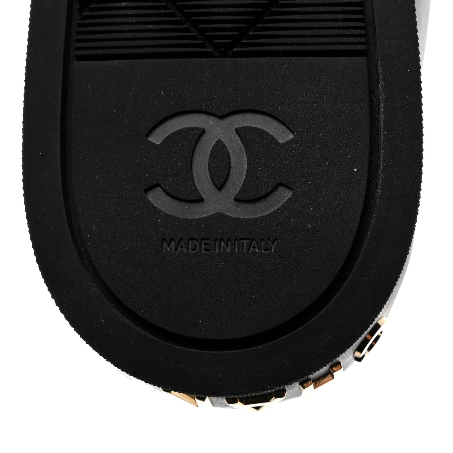 Chanel Lambskin Grosgrain Cap Toe Sneaker Mules 40 Black 8 of 8
