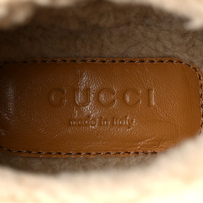 Gucci Rubber Wool Womens Crossy Ankle Boots 36 Black Butterscotch 7 of 10