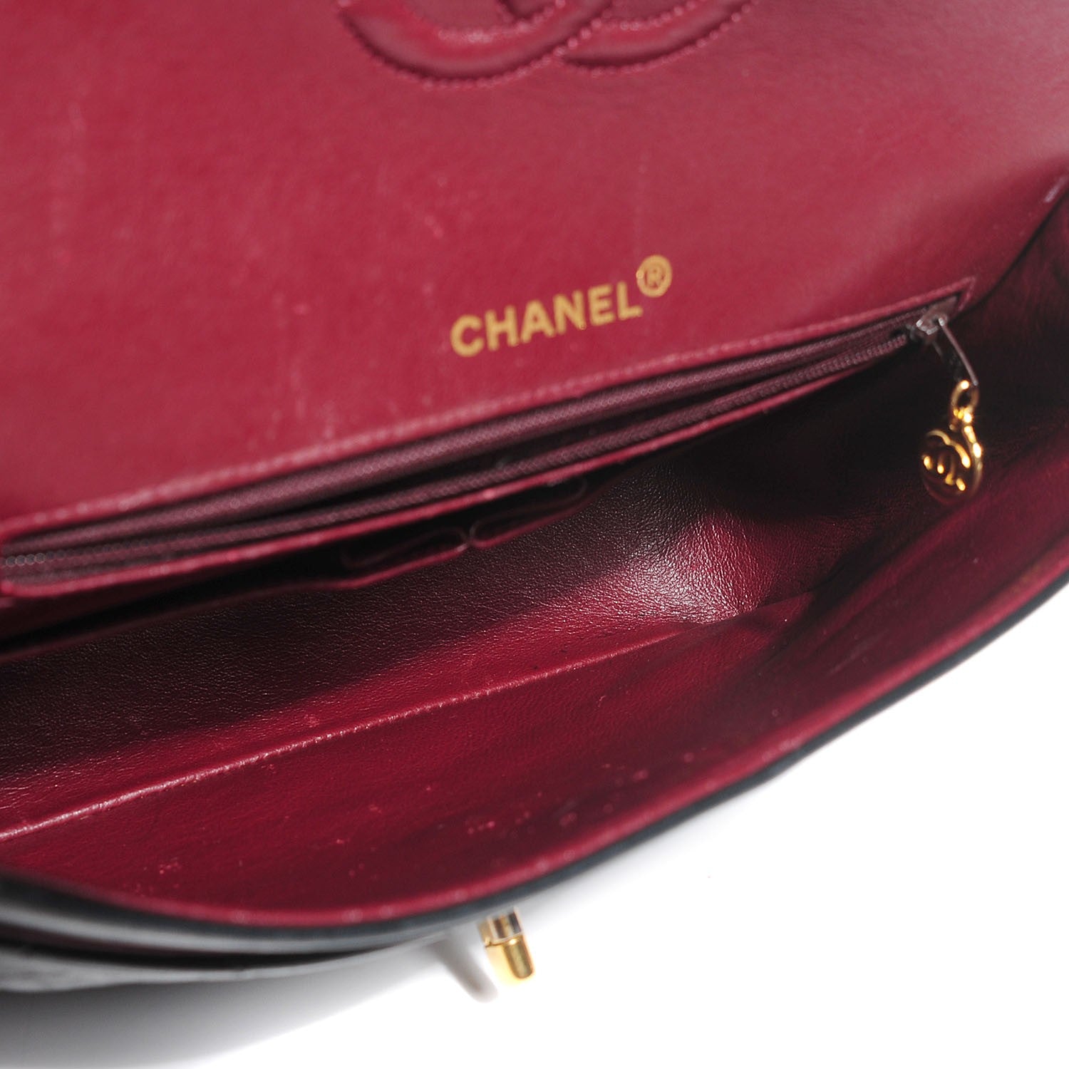 Chanel Lambskin Quilted Medium Double Flap Black 5 of 9