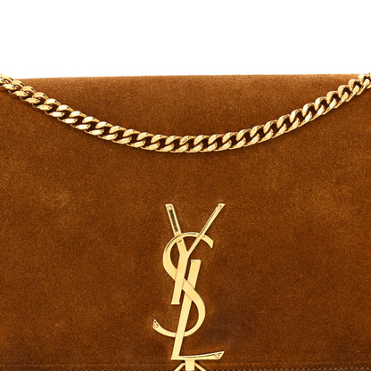 Saint Laurent Suede Classic Monogram Kate Tassel Satchel Light Ochre 8 of 10