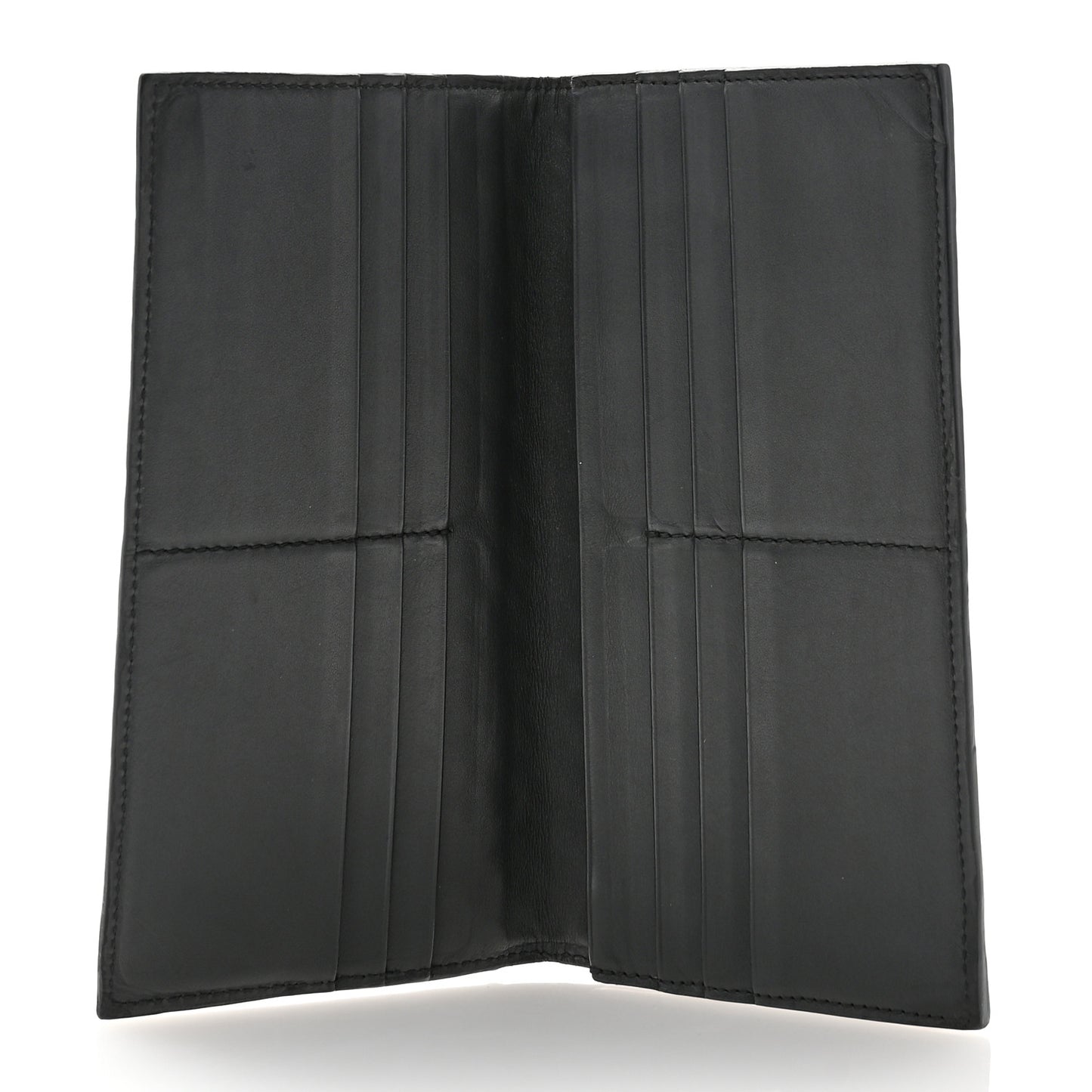 Nappa Intrecciato Long Wallet Black
