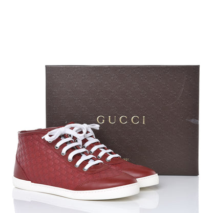 Gucci Microguccissima Womens High Top Sneakers 36.5 Rosso 9 of 9