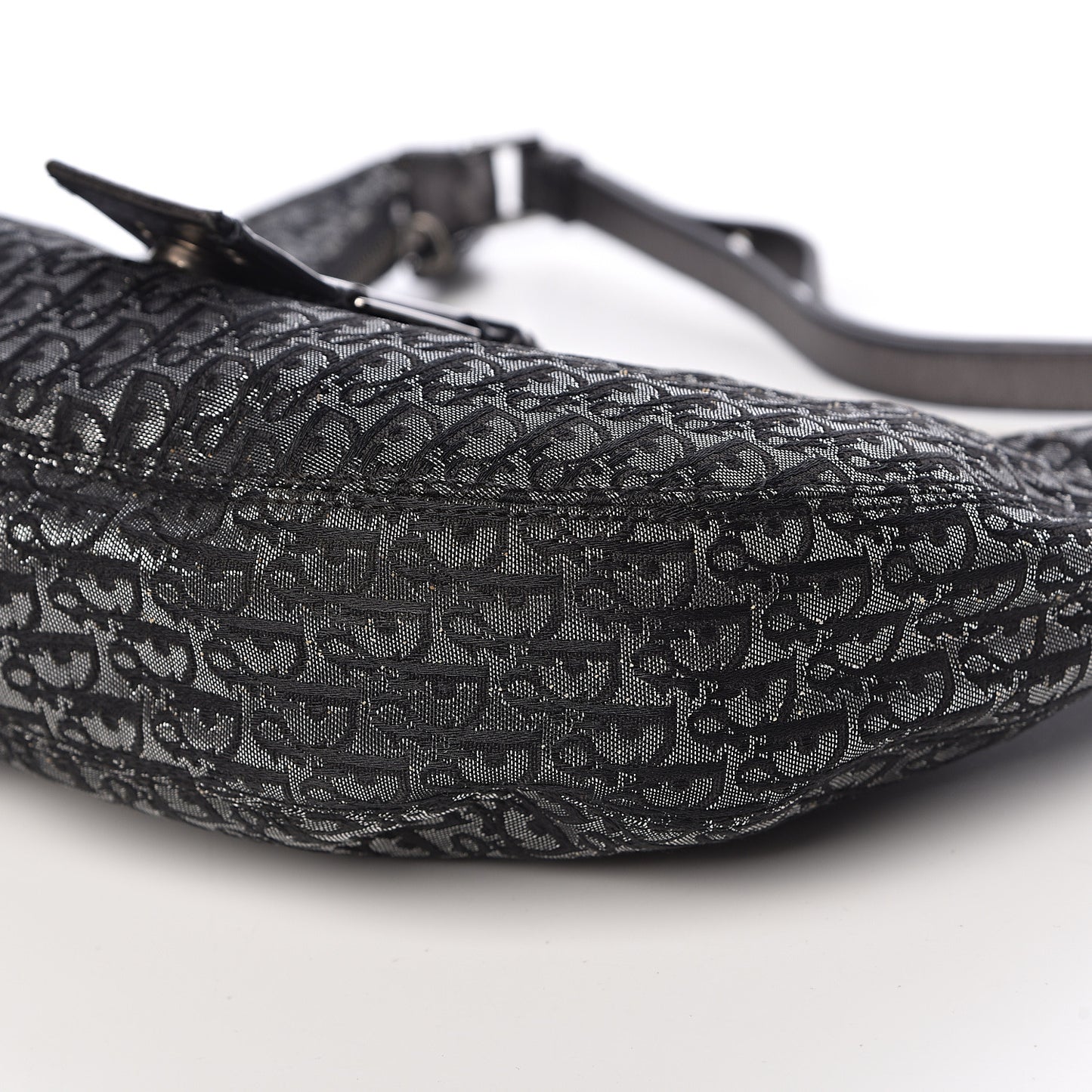 Monogram Street Chic Hobo Silver Black