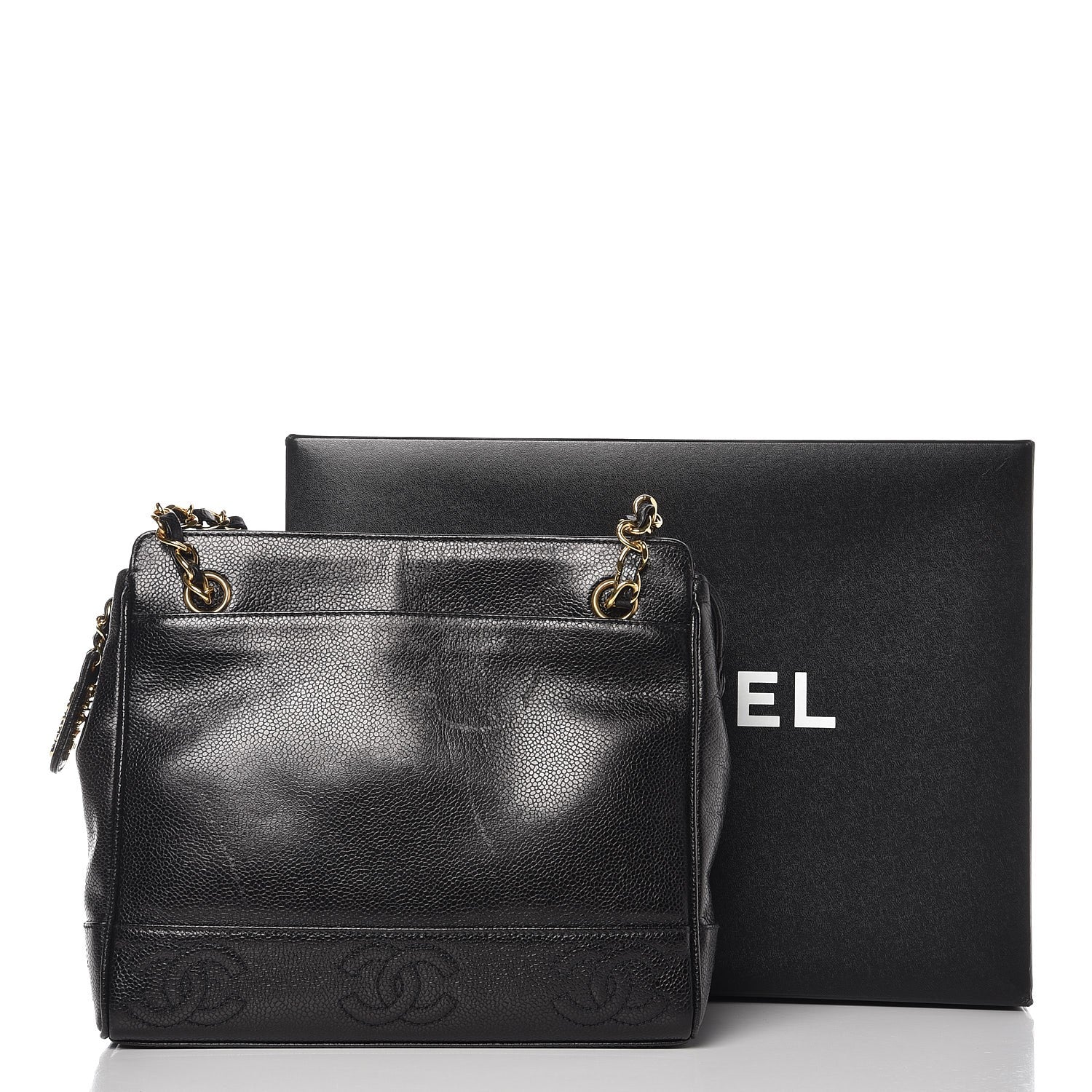 Chanel Caviar CC Shoulder Bag Black 12 of 12