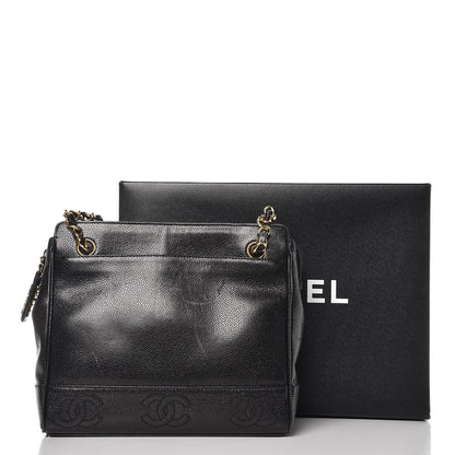 Chanel Caviar CC Shoulder Bag Black 12 of 12