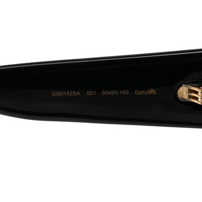 Gucci Acetate Square Frame Sunglasses Black 5 of 8