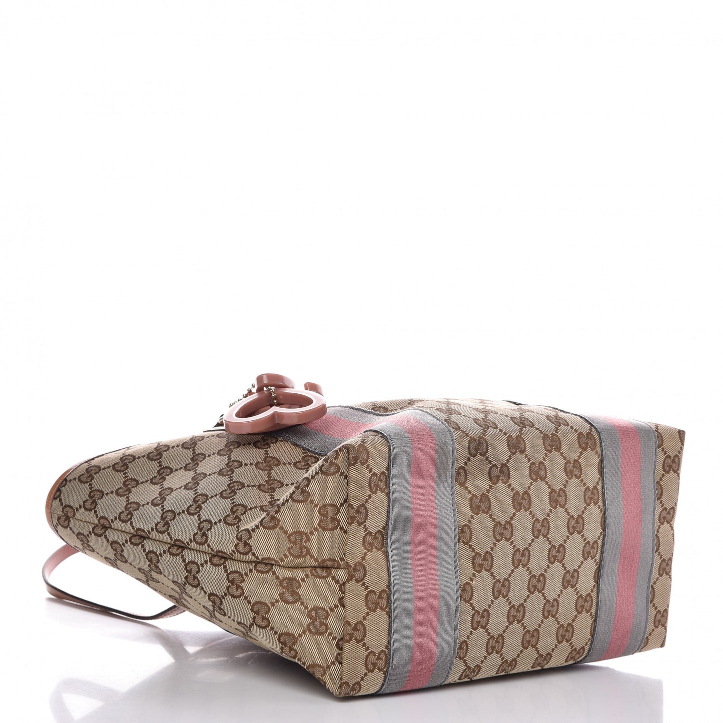 Monogram Patent Web Jolie Tote Bag Pink