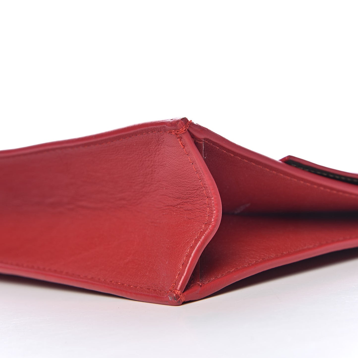 Lambskin Small Lunch Bag Clutch Red
