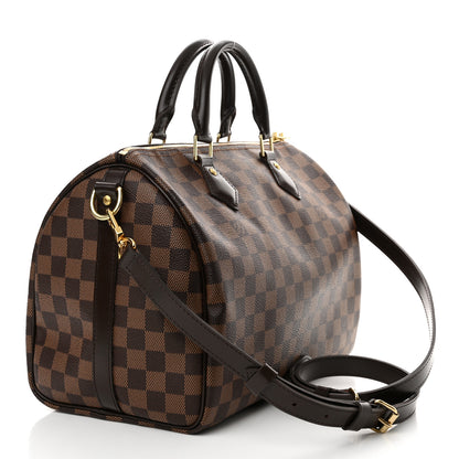 Louis Vuitton Damier Ebene Speedy Bandouliere 30 3 of 10